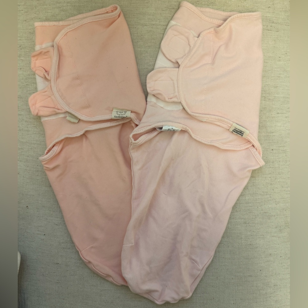 NWOT, 2 KeaBabies Pink Baby Swaddle